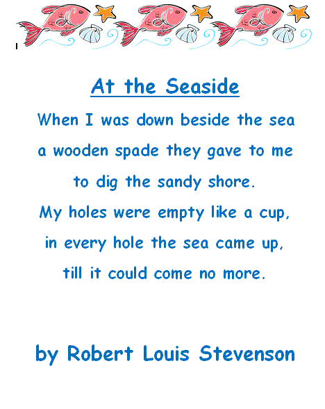 At the Seaside Poem